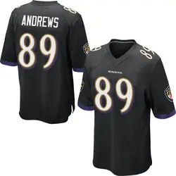 Nike Mark Andrews Baltimore Ravens Youth Game Black Jersey