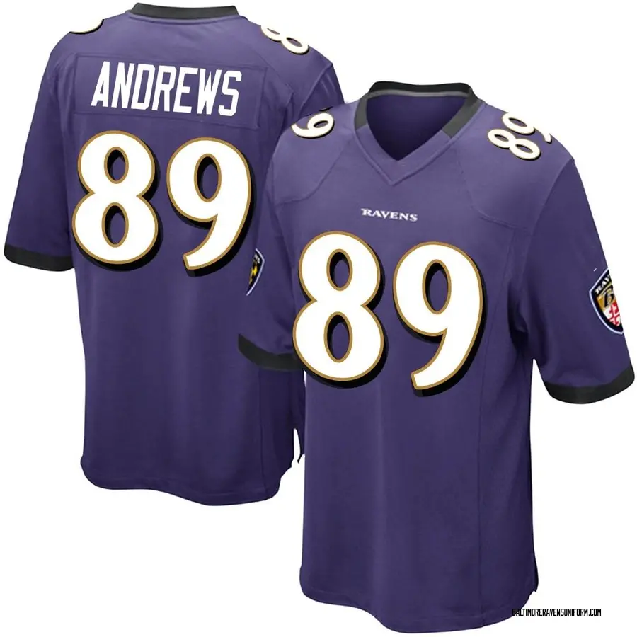 Youth Mark Andrews Purple Baltimore Ravens Replica Player Jersey