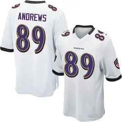 Nike Mark Andrews Baltimore Ravens Youth Game White Jersey