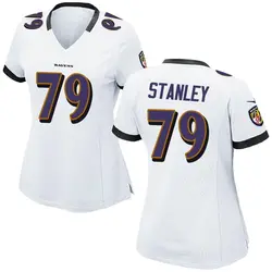 Nike Ronnie Stanley Baltimore Ravens Women's Game White Jersey