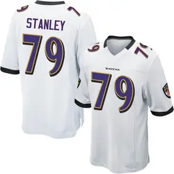 Nike Ronnie Stanley Baltimore Ravens Youth Game White Jersey